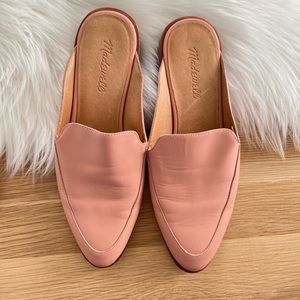 MADEWELL THE FRANCES GENTLE BLUSH/PINK LOAFER MULES